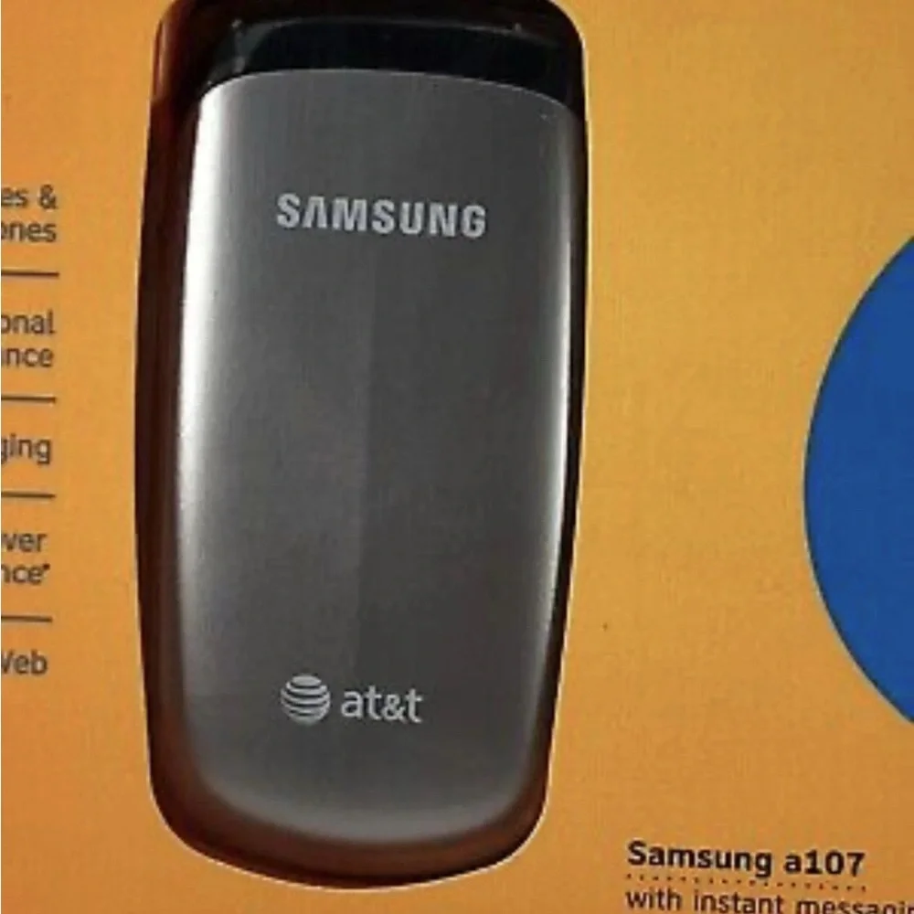 Samsung SGH A107 - Silver (AT&T) Cellular Phone ~ New